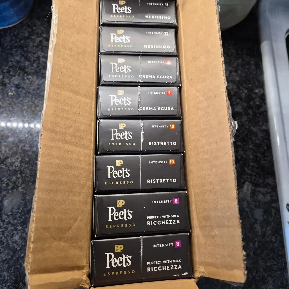 Peet's Coffee Nespresso Compatible Aluminum Capsules, 80-count